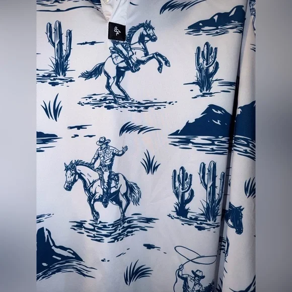 Byrd Gang "Cowboy Stuff" Men's Polo 2XL - Picture 3 of 4